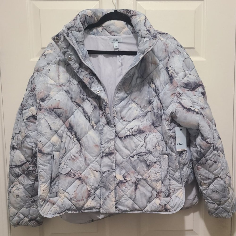FLX Women's Active Outdoor Packable Quilt Puffer Winter Jacket - Picture 7 of 7